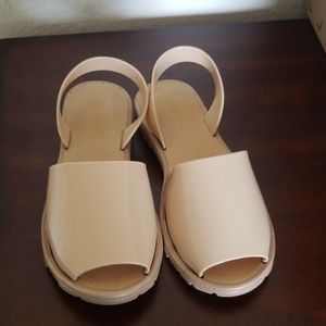 Slip on rubber sandals